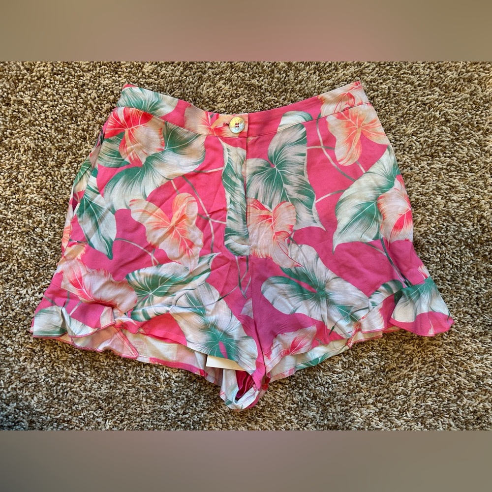 Tropical Pink Floral Women's Shorts